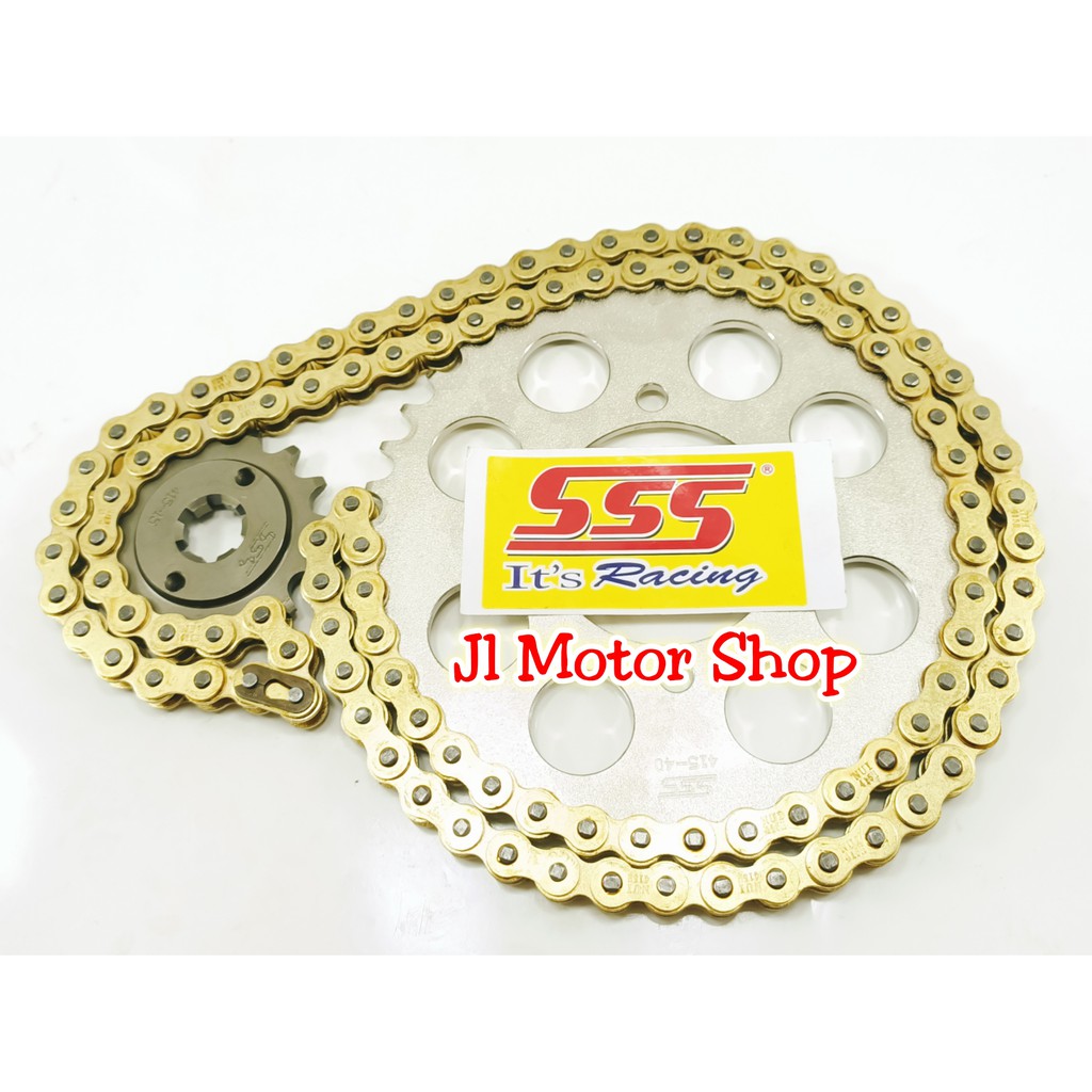 Gear set Gir set SSS 415 428 REQUEST BEDA MOTOR DEPAN BELAKANG