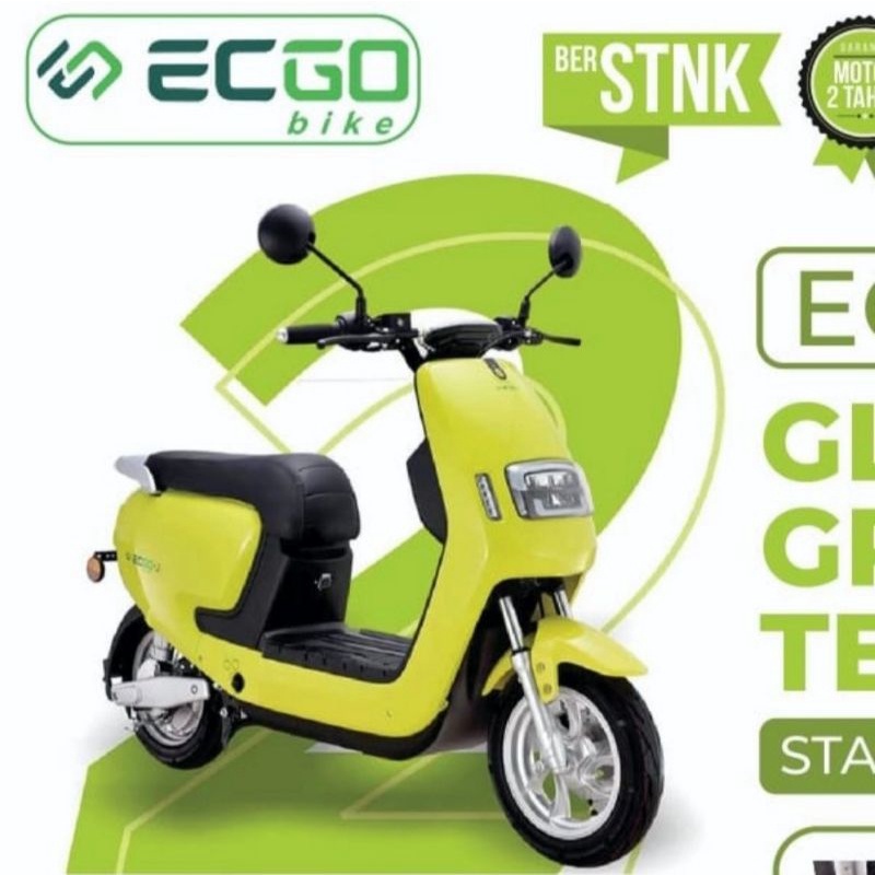 ECGO Bike 2 Motor Listrik Elegan Minimalis Slim-Fit Futuristik Kekinian Ramah Lingkungan Tidak Beris