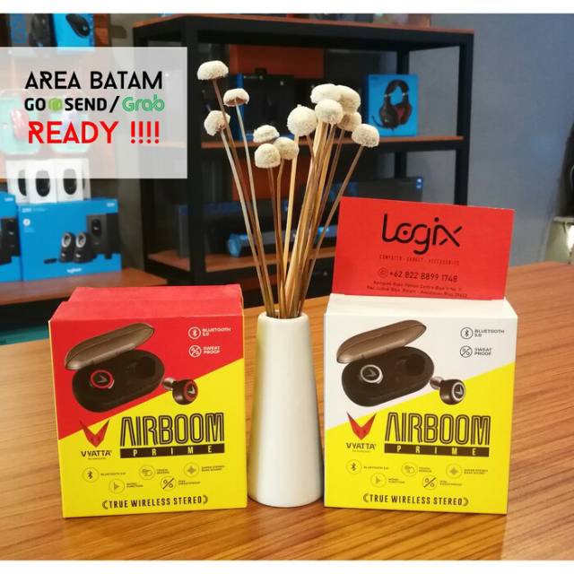 Vyatta air boom earphone bluetooth garansi 1tahun