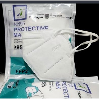 Masker KN95 / N95 protective mask Standard FFP2 ISO Germany Thuringen Junjiang Earloop (isi 5)