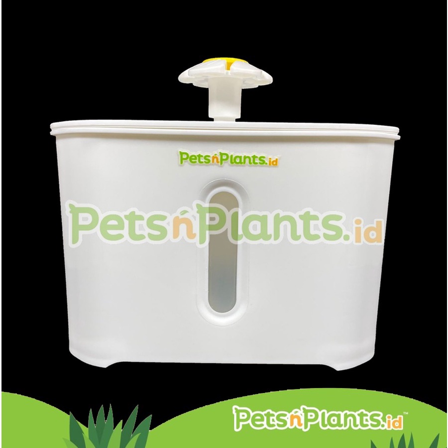 PetsNPlants.id - Tempat Minum Kucing - Pet Water Fountain - Persegi 2,5 Liter