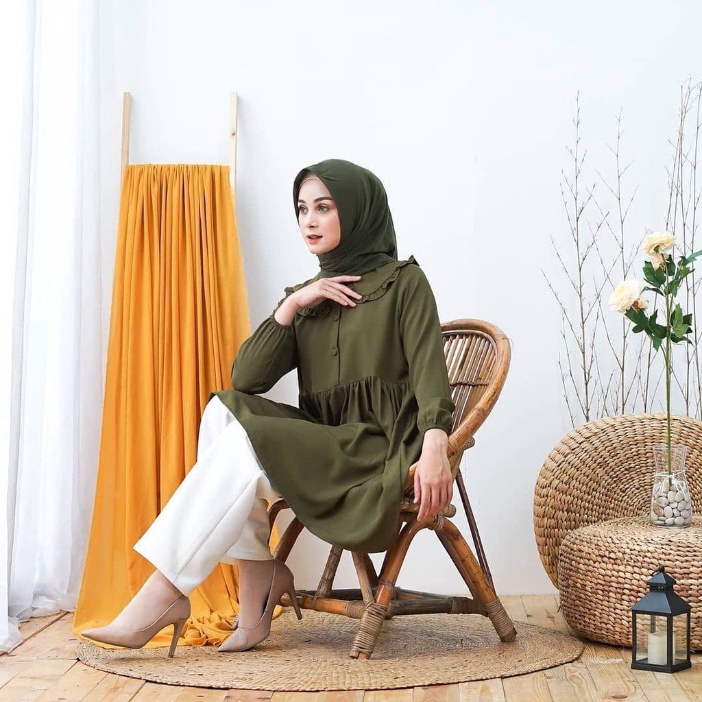 Fresia Tunik - Ukuran S M L XL XXL 3XL 4XL/5L  - Tunik Jumbo - Tunik Big Size - Atasan Wanita Jumbo