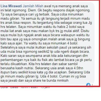 Paling Bagus LR091 PROMO MADU GIBRAN ASLI BPOM BELI 2 GRATIS 1 - VITAMIN OTAK ANAK - SPEECH DELAY