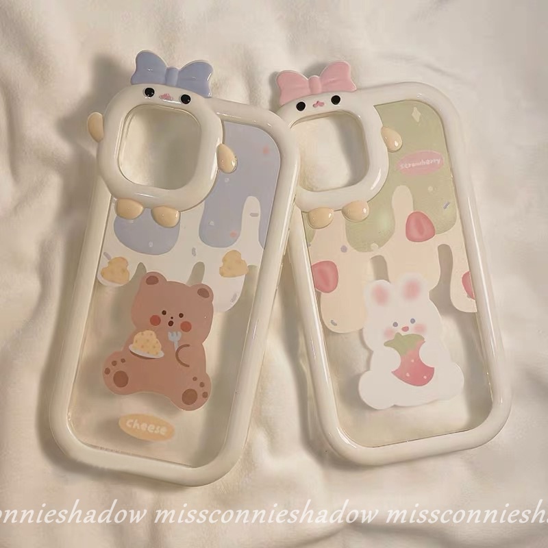 Soft Case TPU Motif Kelinci / Beruang Cover Samsung A04s A13 A03 A12 A04E A53 A32 A22 A23 A52 A73 A02s A50 A03s A51 A04E A53 A33S A11 A50s