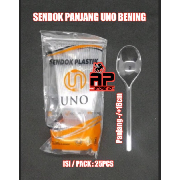 isi 25pcs sendok panjang bening / sendok makan