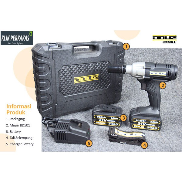 Impact Wrench Bor Cordless DOLIZ BD550