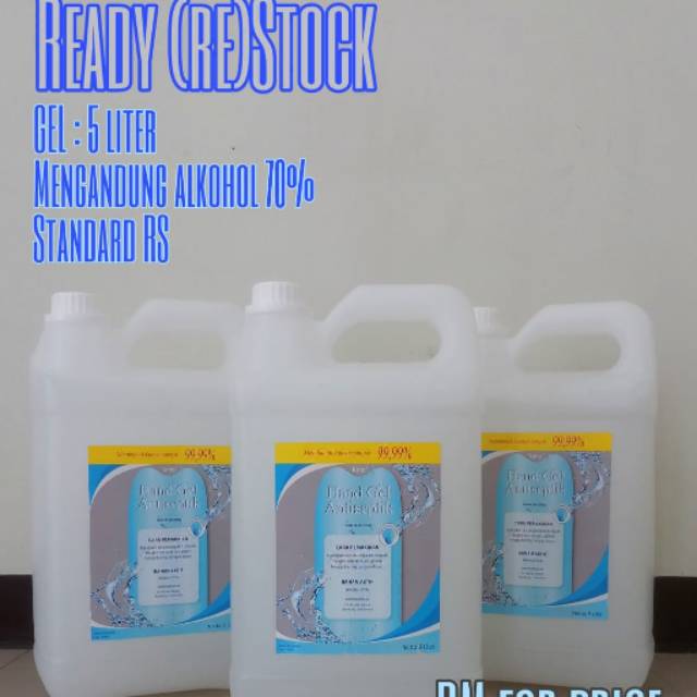 Hand Sanitizer / Antiseptik ( gel ) 5 Liter