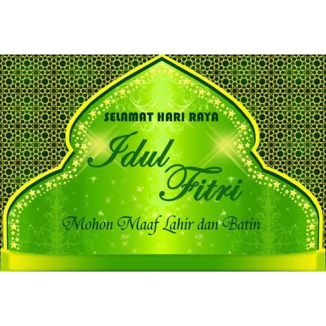 

Sticker A5 Ucapan Idul Fitri 23 x 15 cm Stiker Lebaran