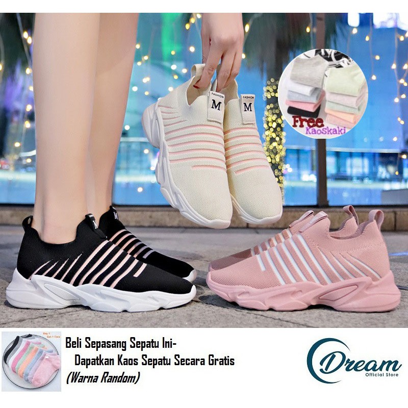 [DOS] Free Kaos Kaki | 9090 Sepatu Fashion Sneakers Korea