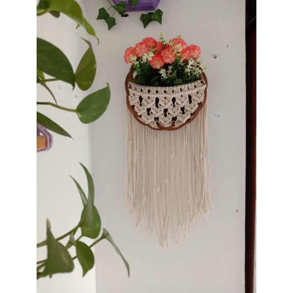 Hiasan dinding piring rotan/ hiasan dinding murah