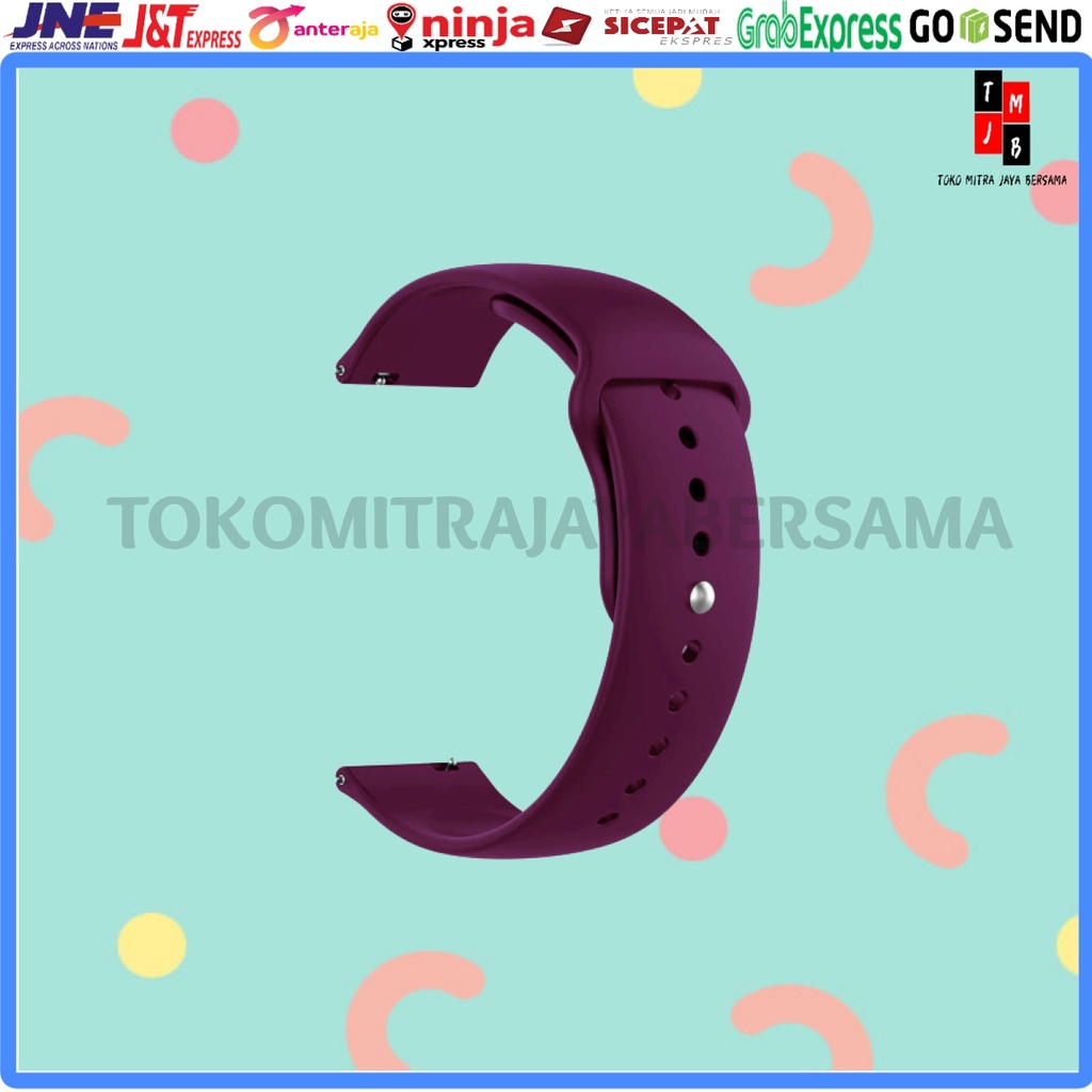 STRAP SMARTWATCH TALI JAM SILICONE SILIKON 22MM UNIVERSAL MODEL KLIP HIGH QUALITY HUAWEI HONOR SAMSUNG