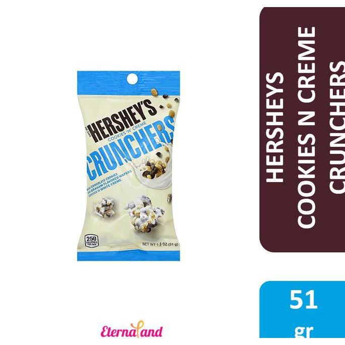 

Hershey Cookies N Creme Crunchers - Cokelat Kukis N Krim Impor Hershey
