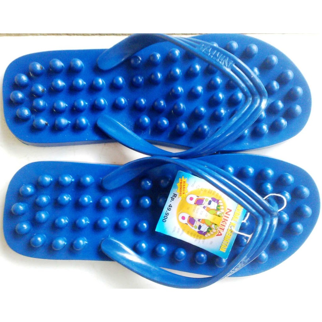 Sandal Refleksi Akupuntur Rematik Nikita Model Duri Besar Plastik