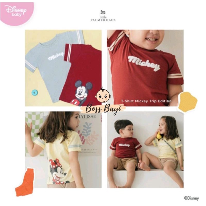 LITTLE PALMERHAUS - Disney Mickey Trip T-Shirt Set / Kaos Anak