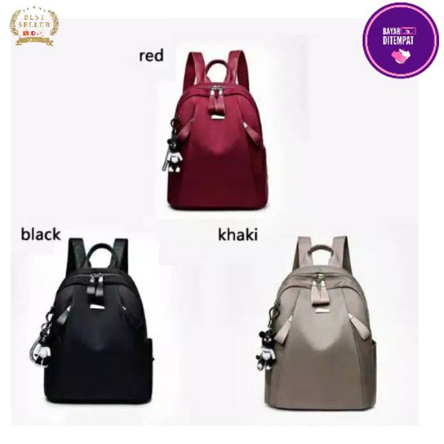 (COD BAYAR DITEMPAT) Tas Ransel Davina / Tas Ransel Import Wanita