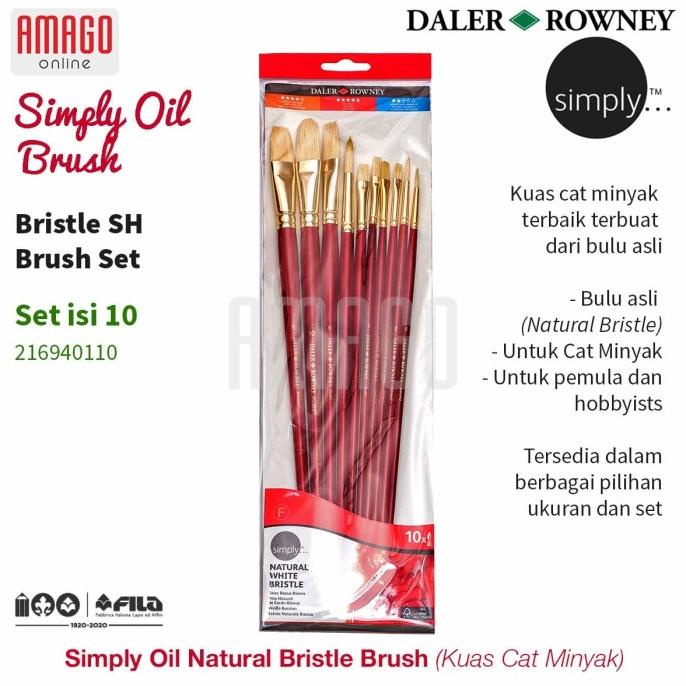 

Daler-Rowney - Simply Oil Bristle Lh Brush Set 10 Pcs - 216940110