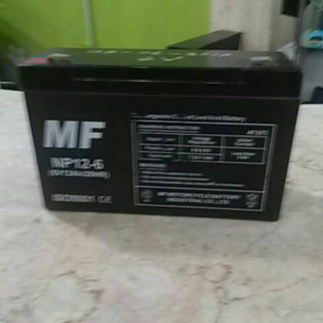 Batre Accu 6 volt 12 Ah mobilan/motoran