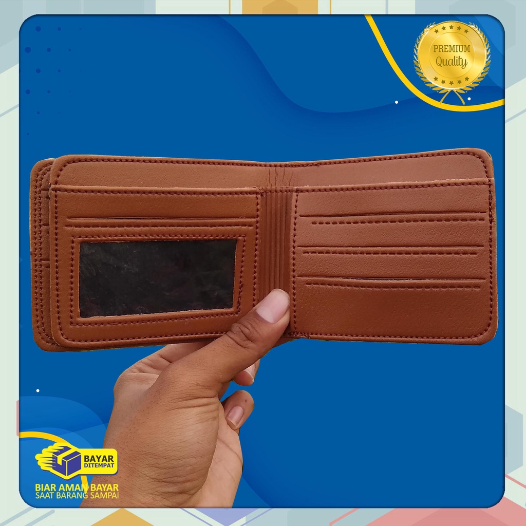 AMT Cloth's Fashion Dompet Pria amt pendek Bahan Kulit sintetik