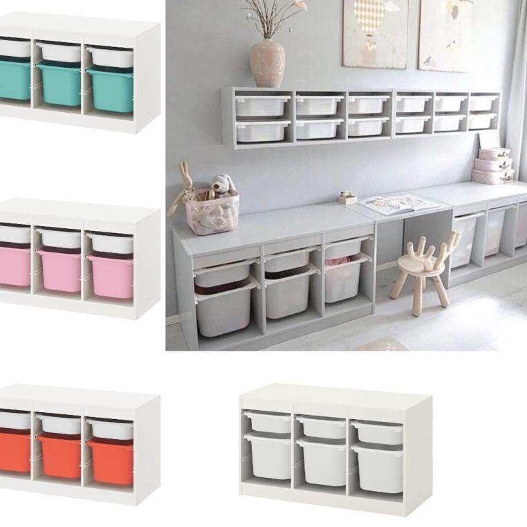 Trofast Ikea Rak Mainan Anak 99x44x56 Cm Art 7181 Shopee Indonesia