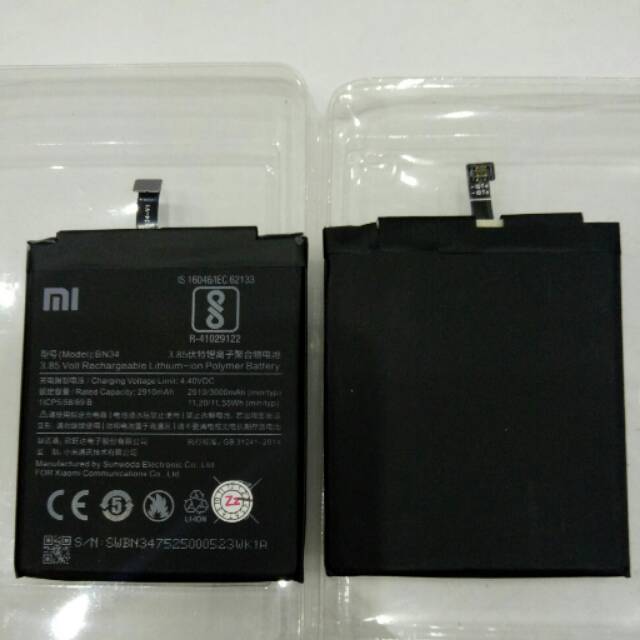 Baterai xiaomi redmi 5A BN34 batre xiaomi redmi5A BN-34