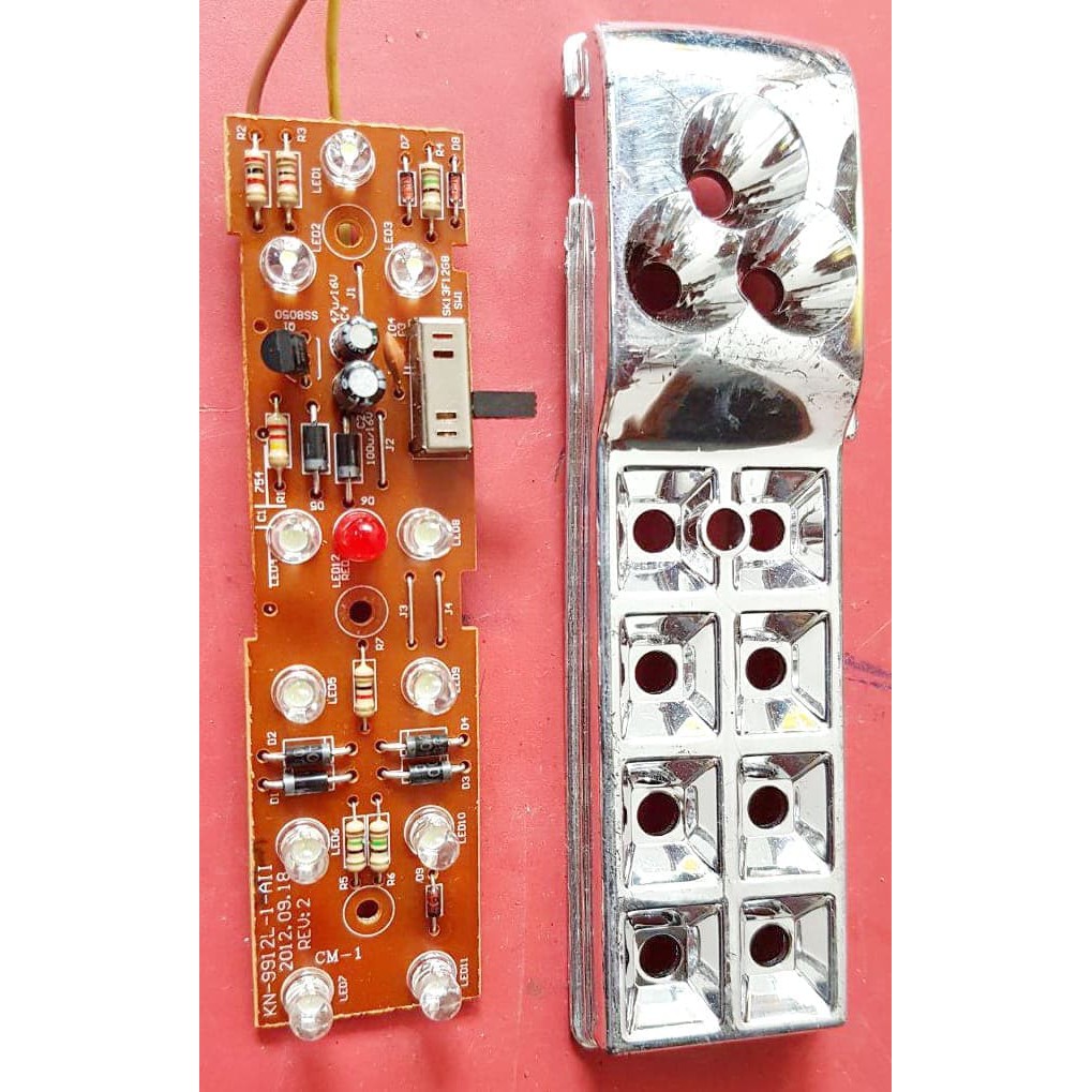 LED + reflektor bekas lampu emergency mini