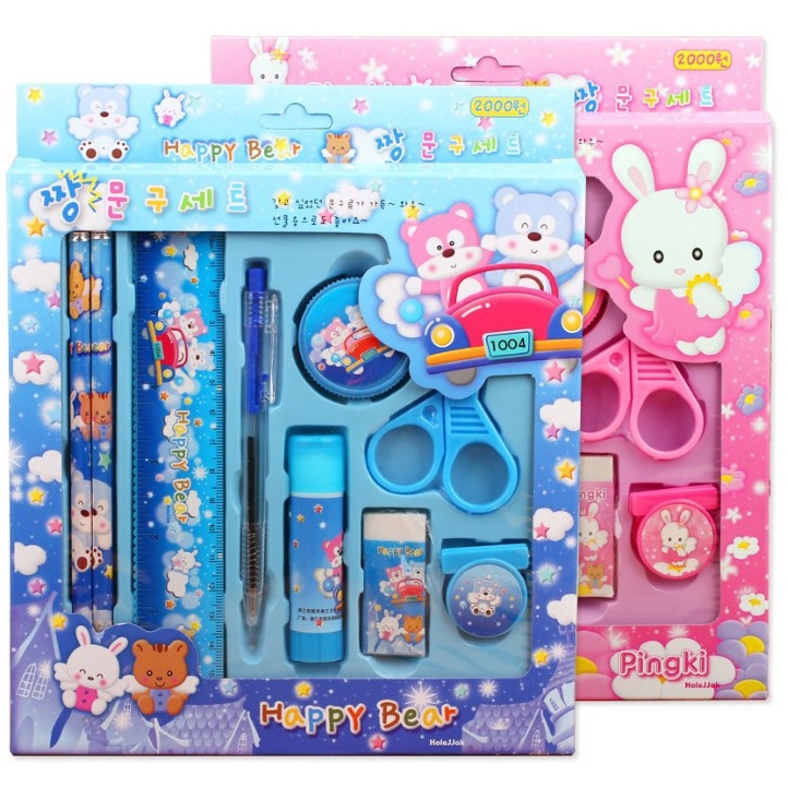 

Pensil Set Lengkap Alat Tulis Anak 9 in 1 / Set Alat Tulis Anak Sekolah Lengkap