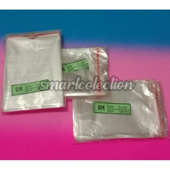 

SIAP KIRIM!!! Plastik OPP 8x10 cm Seal/Lem 1000 lembar
