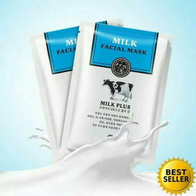 ROREC MILK PLUS FACIAL SHEET MASK / MASKER SUSU SAPI ROREC