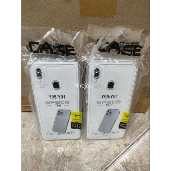 Soft Case Vivo Y91 Y95 Y93 Vivo 1816 Silikon Casing Selicon Case Bening Transparan Terasfaran Pelindung Pro Camera