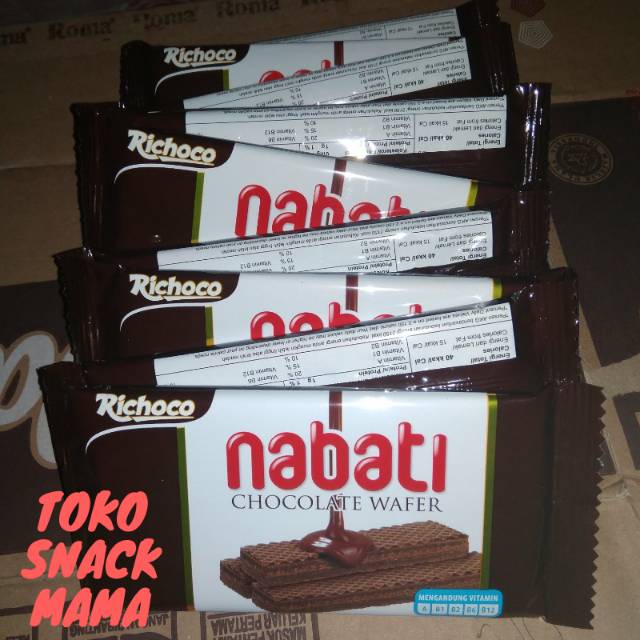 

Richoco Nabati Chocolate Wafer (1 renteng isi 10pcs)