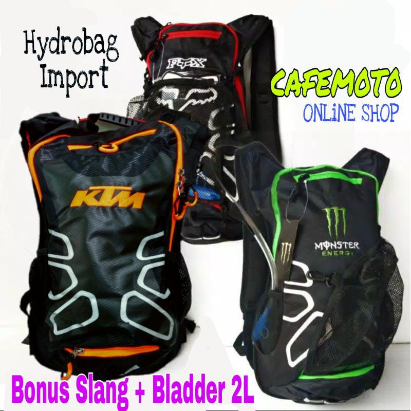 Tas Biker Hydrobag Hexa Turing Trail Cross Sepeda downhill bladder 2L Ktm Monster Alpine