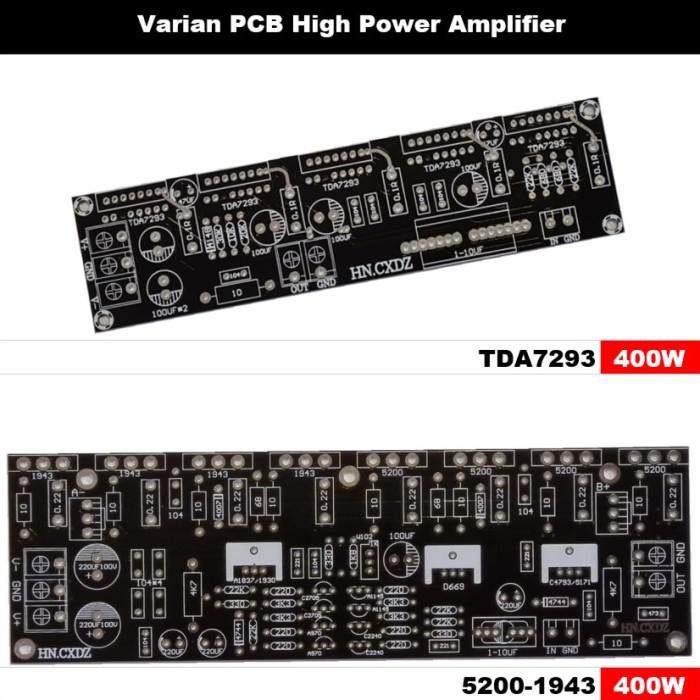 Amplifier / Pcb High-Power Amplifier Ic Tda7293/Tda7294 Transistor 2Sc5200/2Sa1943 - Tda7293 400W Mu