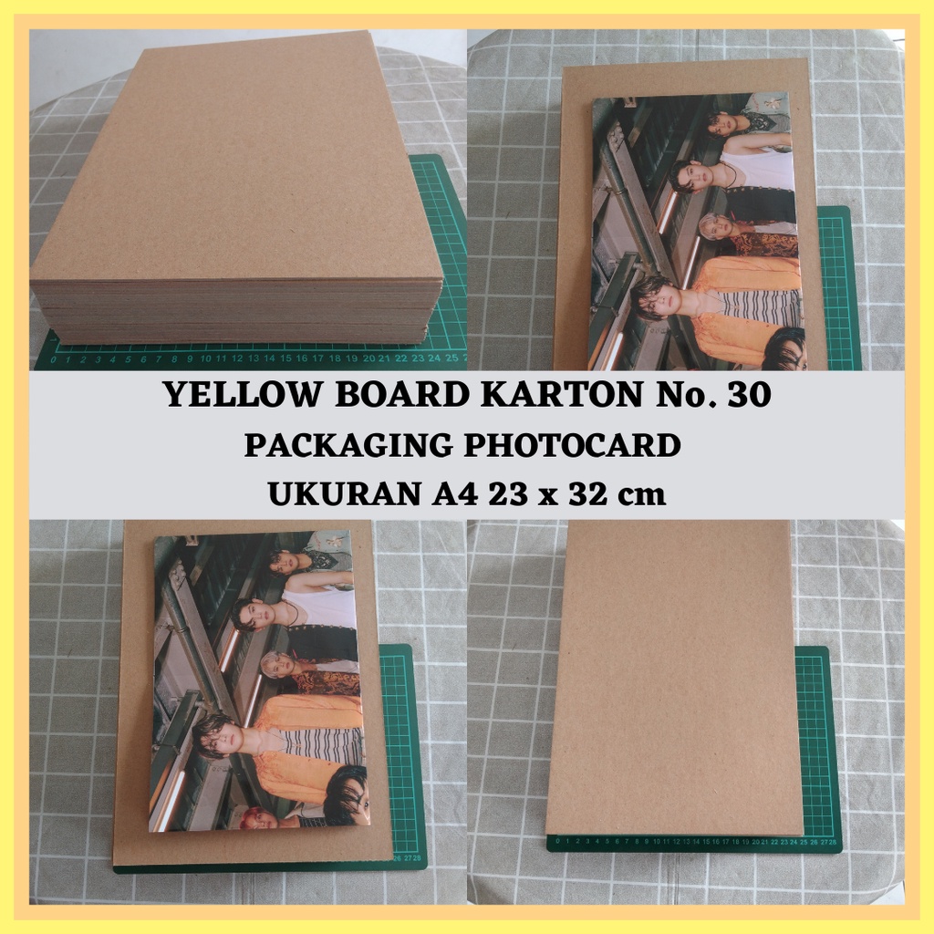 

Yellow Board Kertas Karton Tebal Packaging Photocard 23×32 cm A4 No. 30