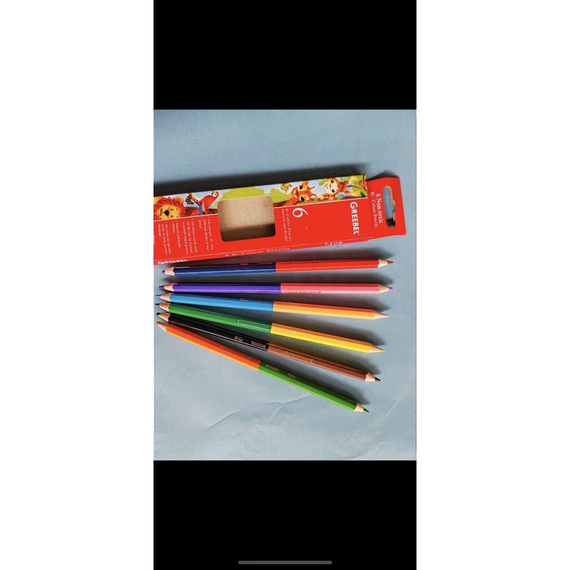 

pensil warna 12 warna greebel 6 pensil 2 muka pendek