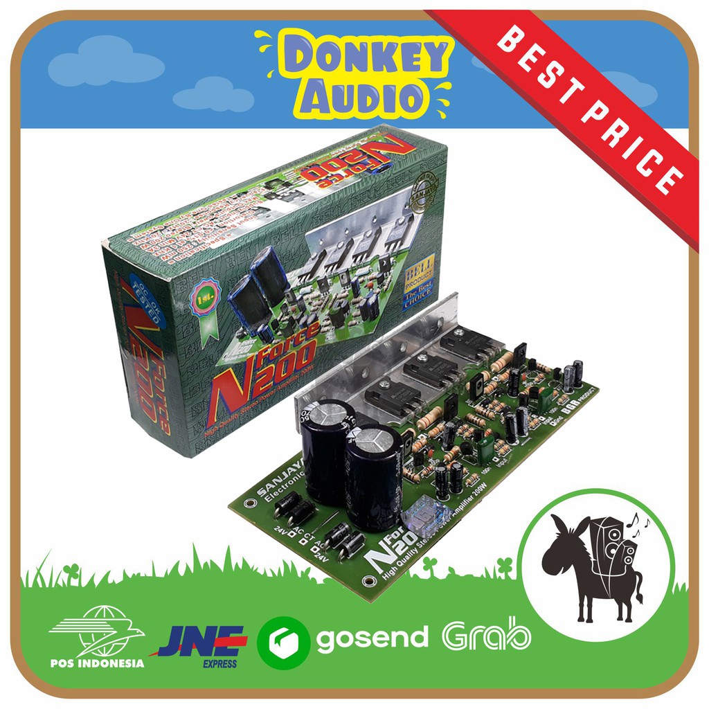 KIT POWER AMPLIFIER STEREO N FORCE NFORCE 200W N-FORCE 200W N200 N200 POWER AMPLI AMPLIFIER STEREO B
