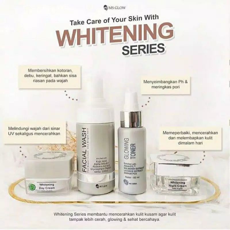 Ms glow paket whitening free gift