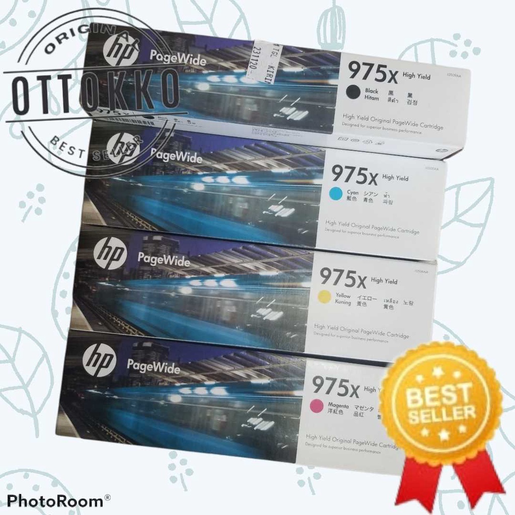 Tinta Hp 975x Original 1 Set Lengkap Hp 975 X full warna