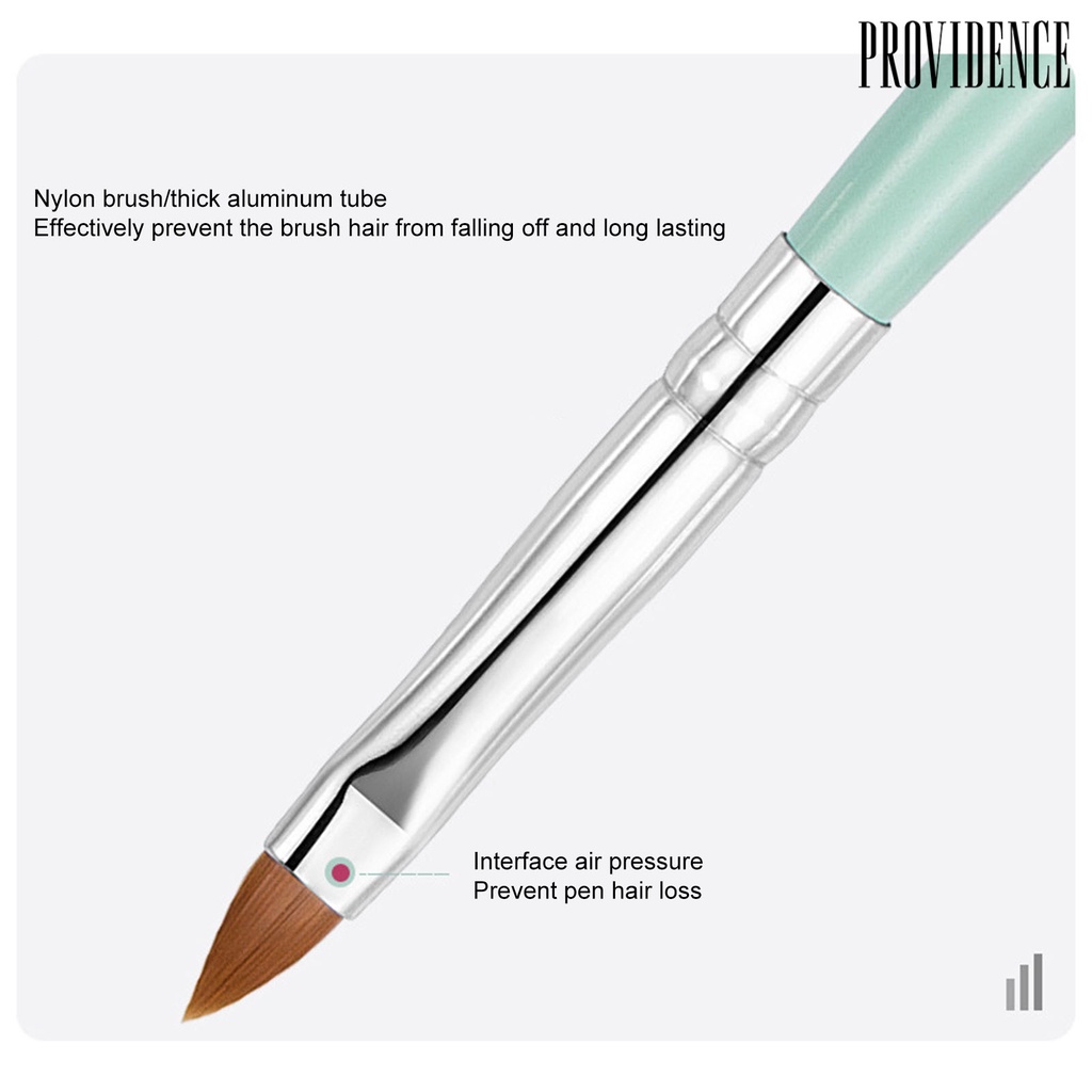 Providence 6pcs / Set Pen Brush Nail Art Warna Macaron