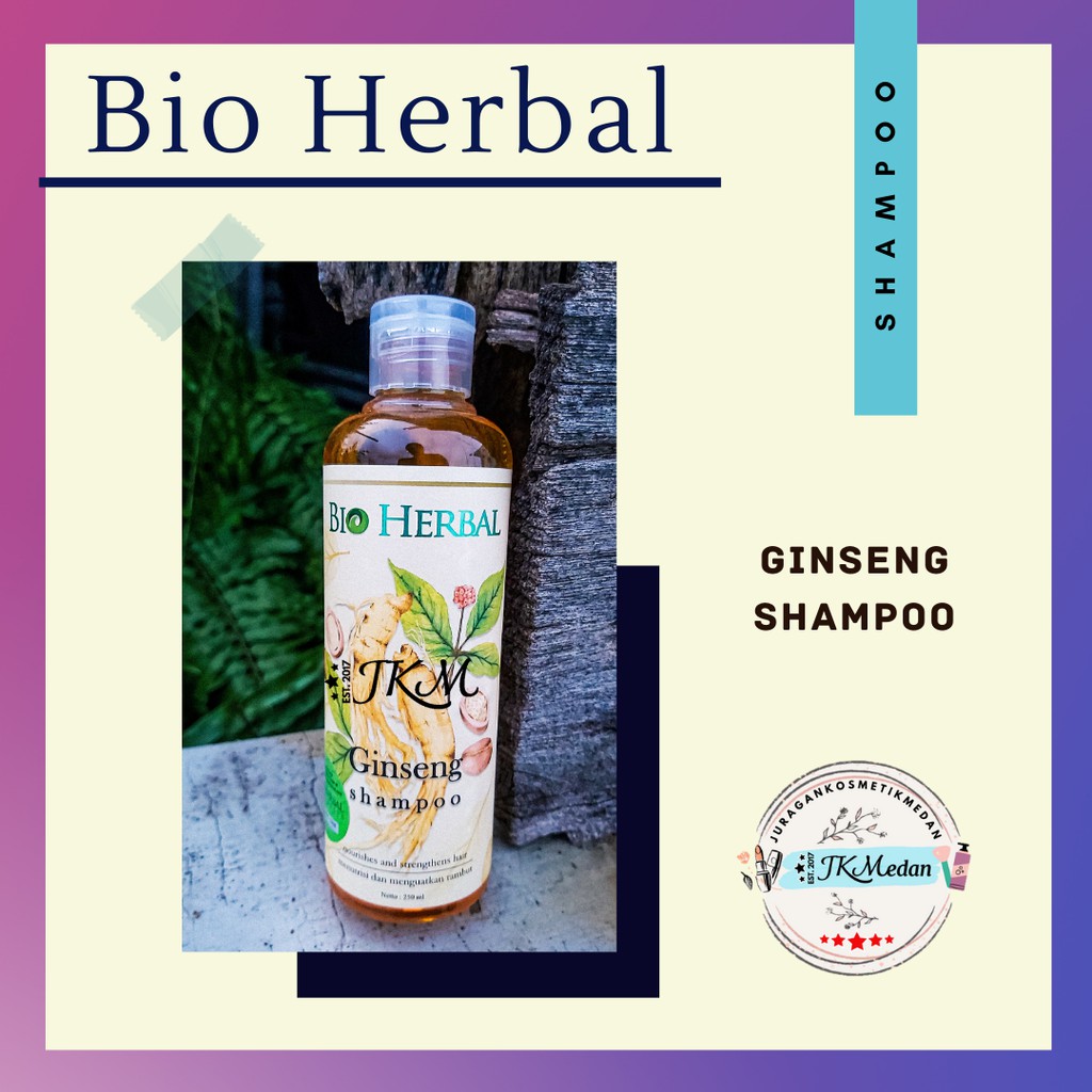 Bio Herbal Shampoo BioHerbal Ginseng Shampoo BPOM Shampo BioHerbal Perawatan rambut