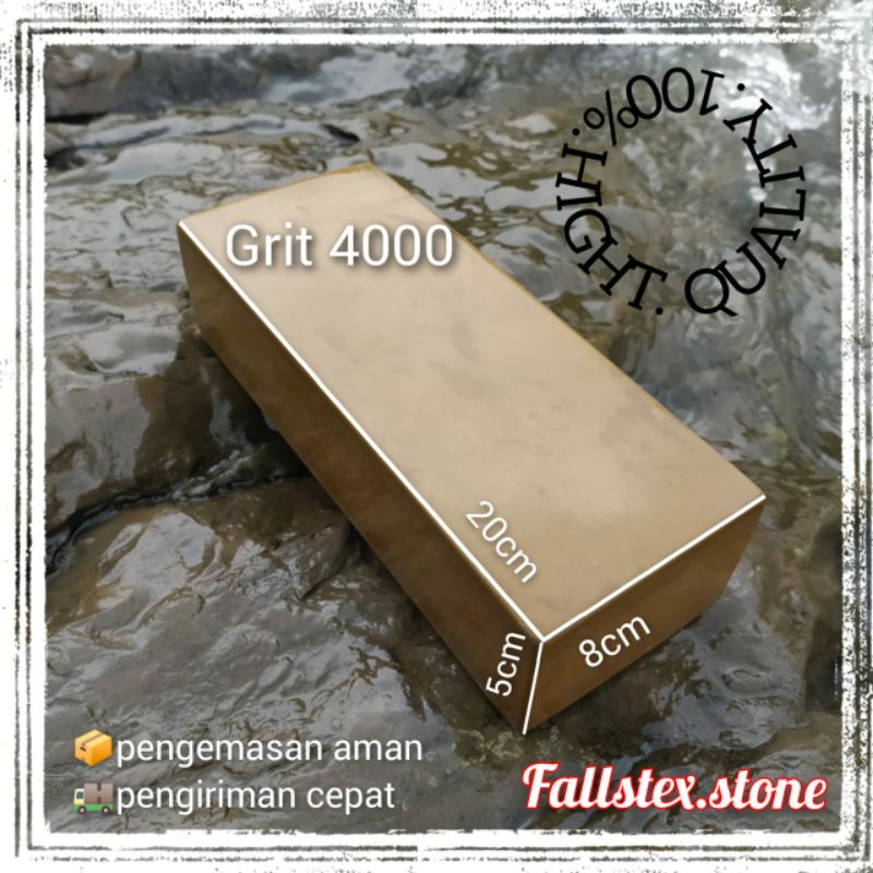 Batu asah asli alam grit 4000 20x8xcm. Batu asahan Bogor
