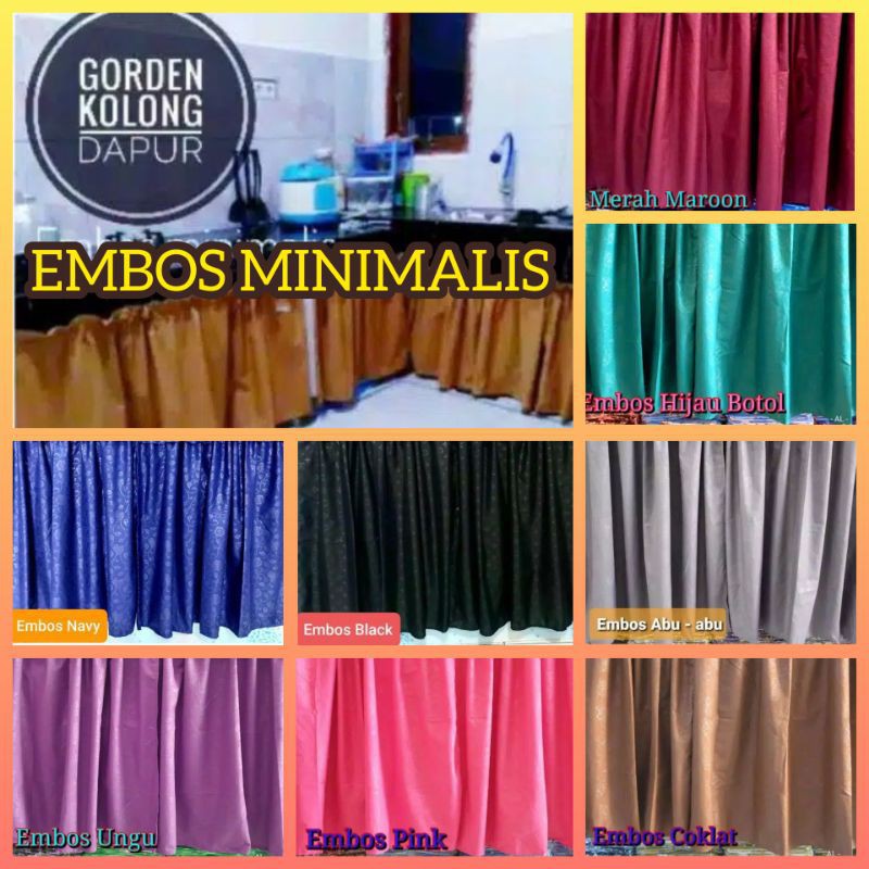 [COD] GORDEN DAPUR POLOS - GORDEN DAPUR MINIMALIS EMBOS