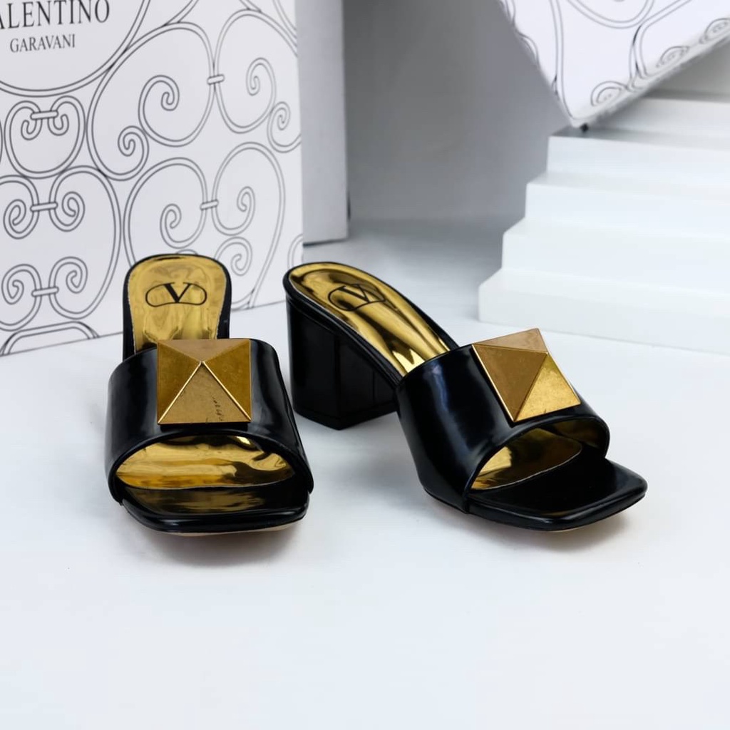 [7.7 Boombastis Sale⚡] - SENDAL WANITA VG AKSEN GOLD HIGH HEELS SANDAL VGS004 PREMIUM IMPORT