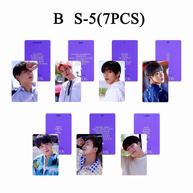 7pcs / set Kartu Pos Desain BTS DICON Untuk Koleksi