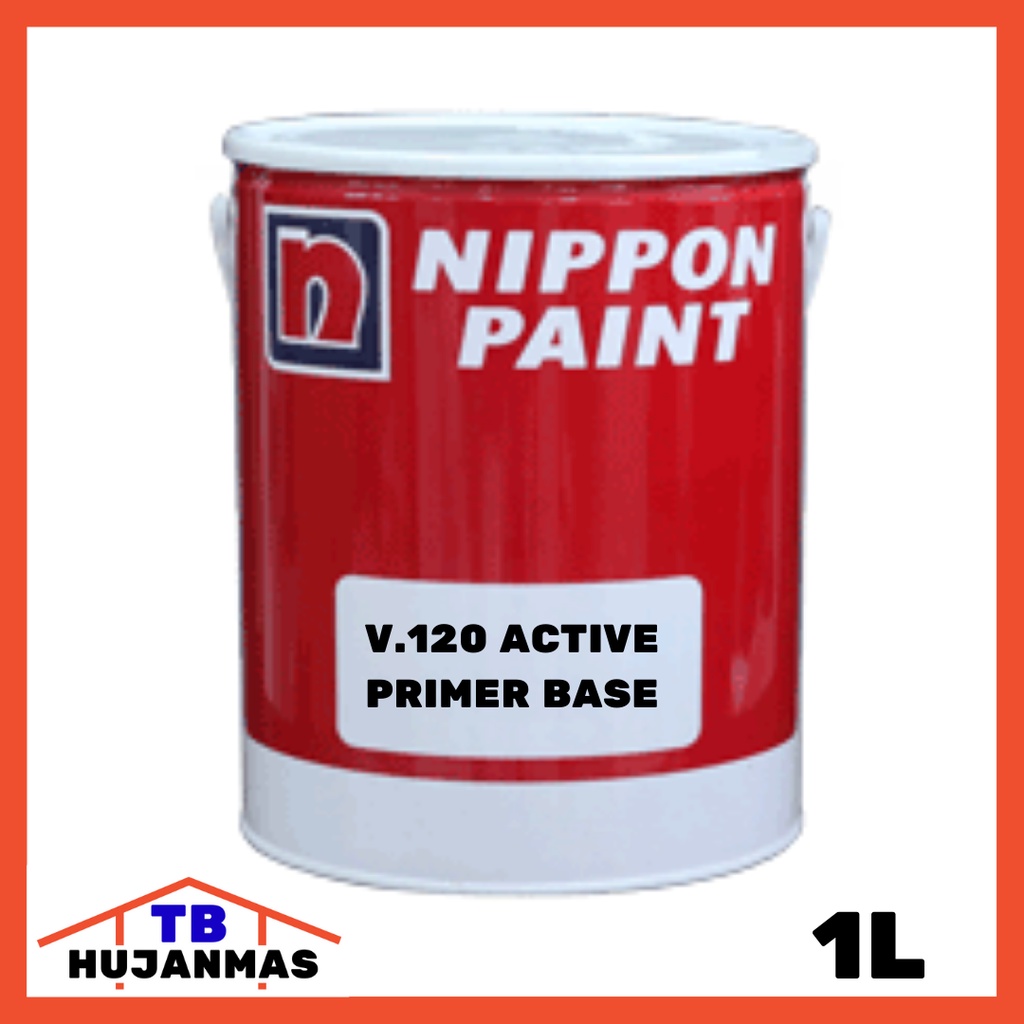 NIPPON PAINT Cat Primer Alumunium dan Besi Galvanis Garvanis 1L Vinilex 120 Active Primer Base Etchi
