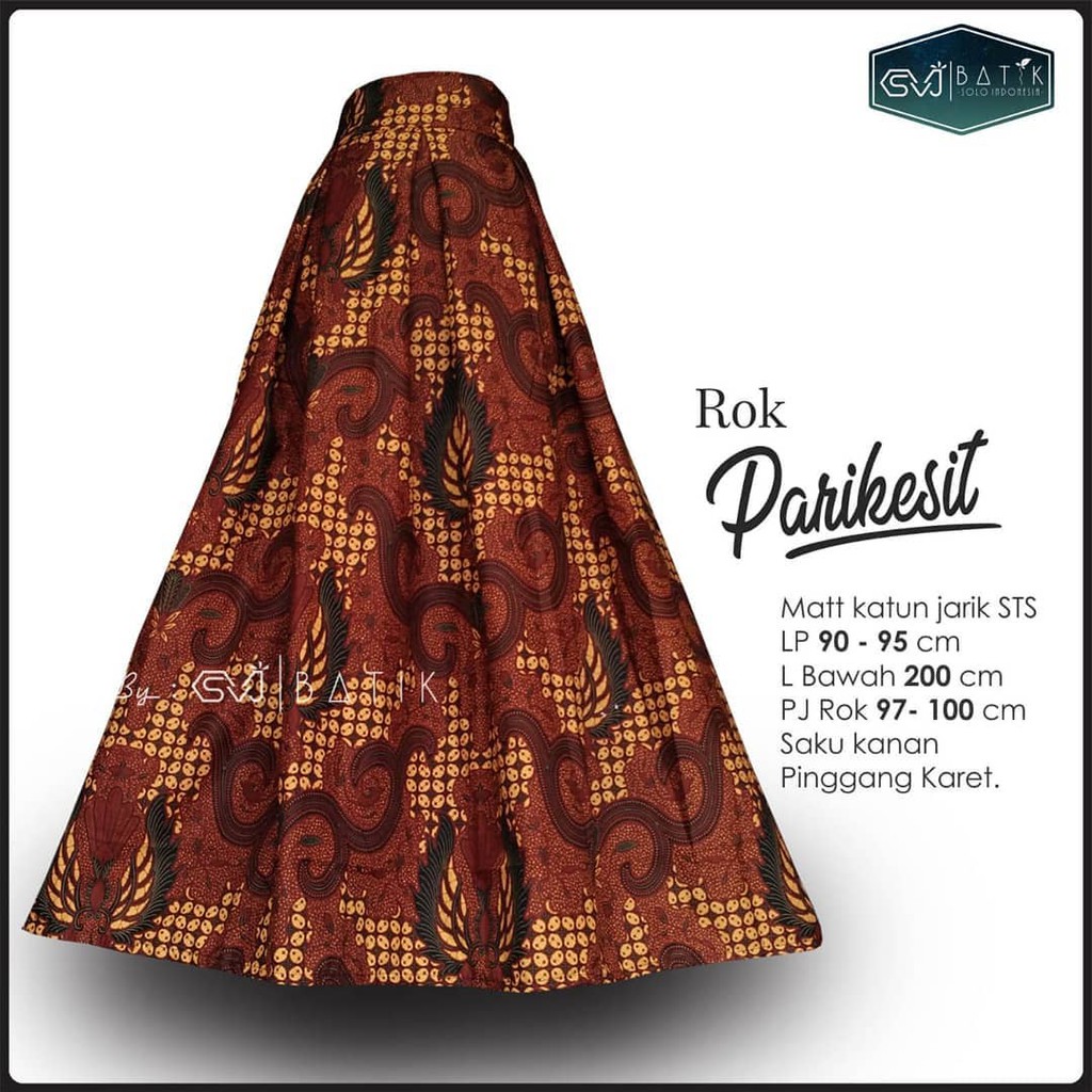 Rok Batik original Pekalongan garansi harga termurah Rok Batik Modern klok Bawahan Batik Ori By SVJ-rok Parikesit