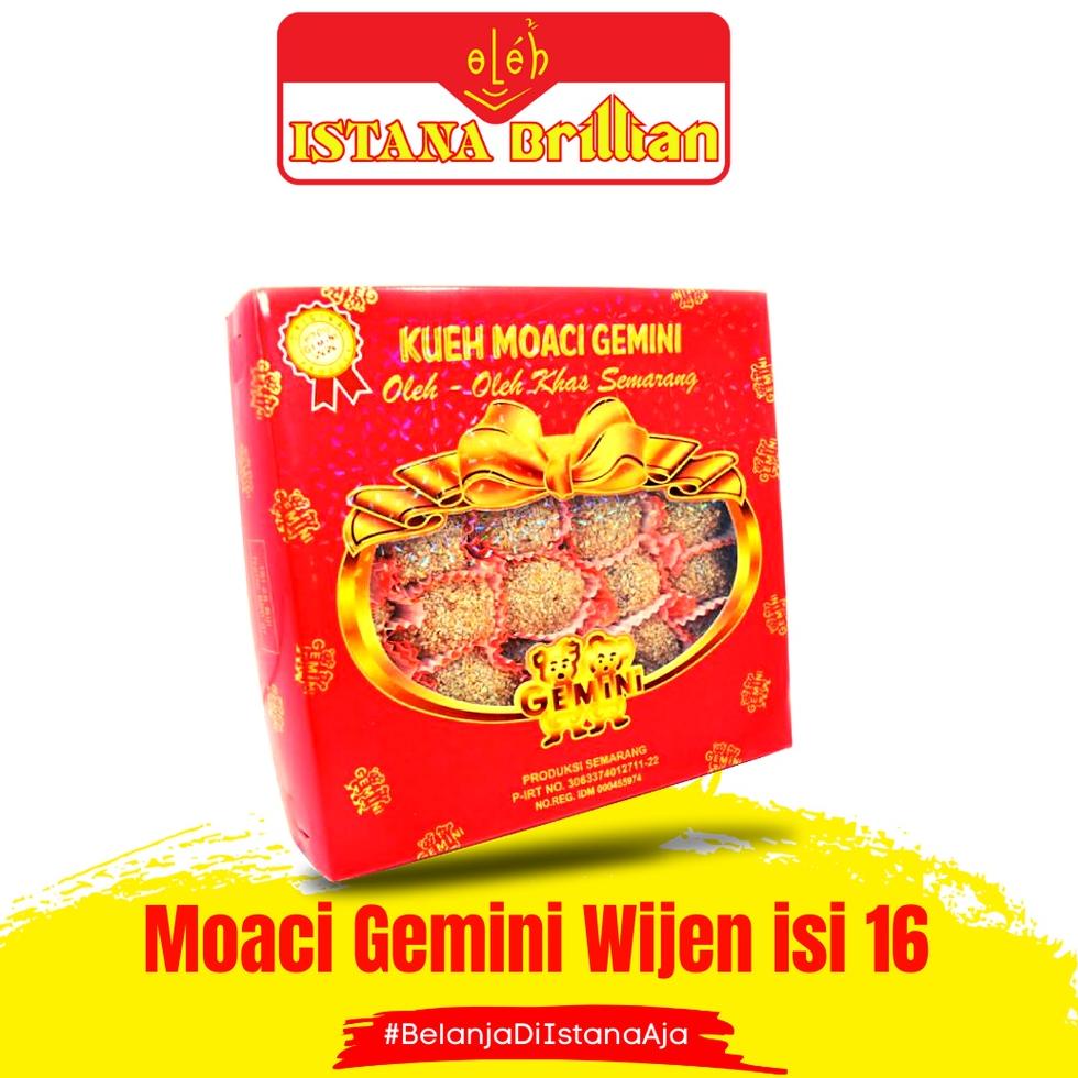 Grosir Isi 16 &10 kue Moaci/Moci/Mochi Wijen Gemini Oleh2 khas Asli Original Semarang Murah Lezat 07