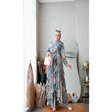 Airani set 4 ORI glz, Gamis Ceruty, Gamis Terbaru 2021