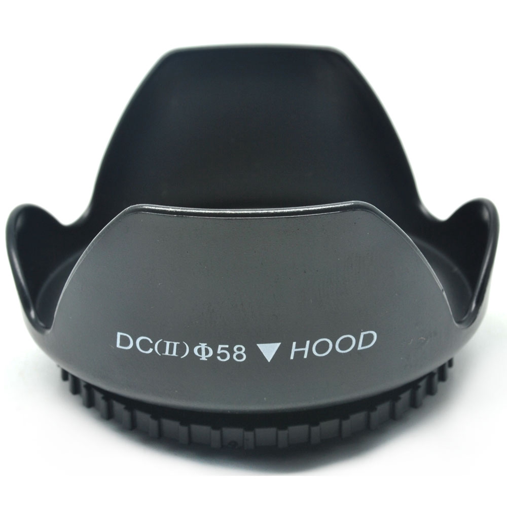 Ikacha Lens Hood for Cameras 58mm (Screw Mount) - EW-73B - Hitam