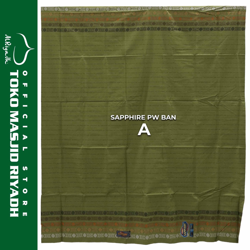 Sarung Sapphire Motif PW BAN Polos Warna BAN