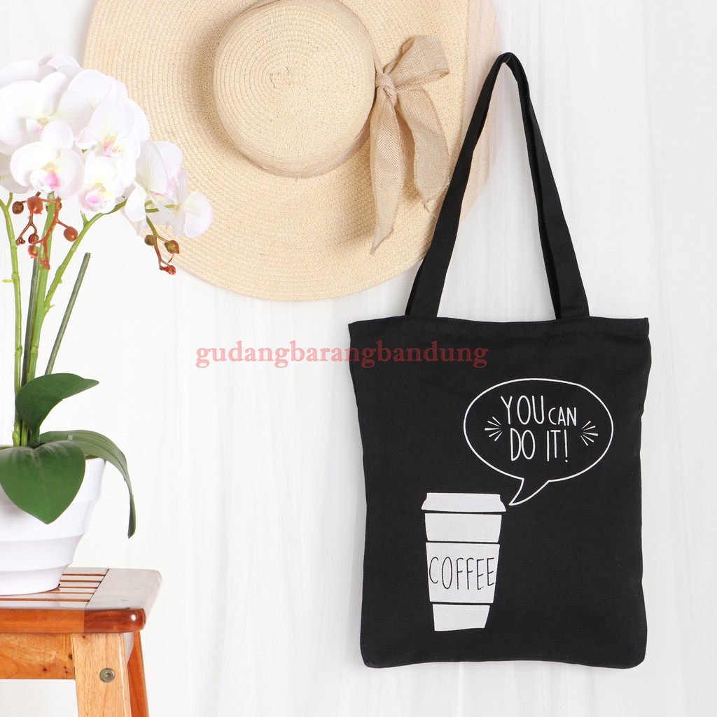 Totebag Kanvas Design CFE dengan tutup resleting